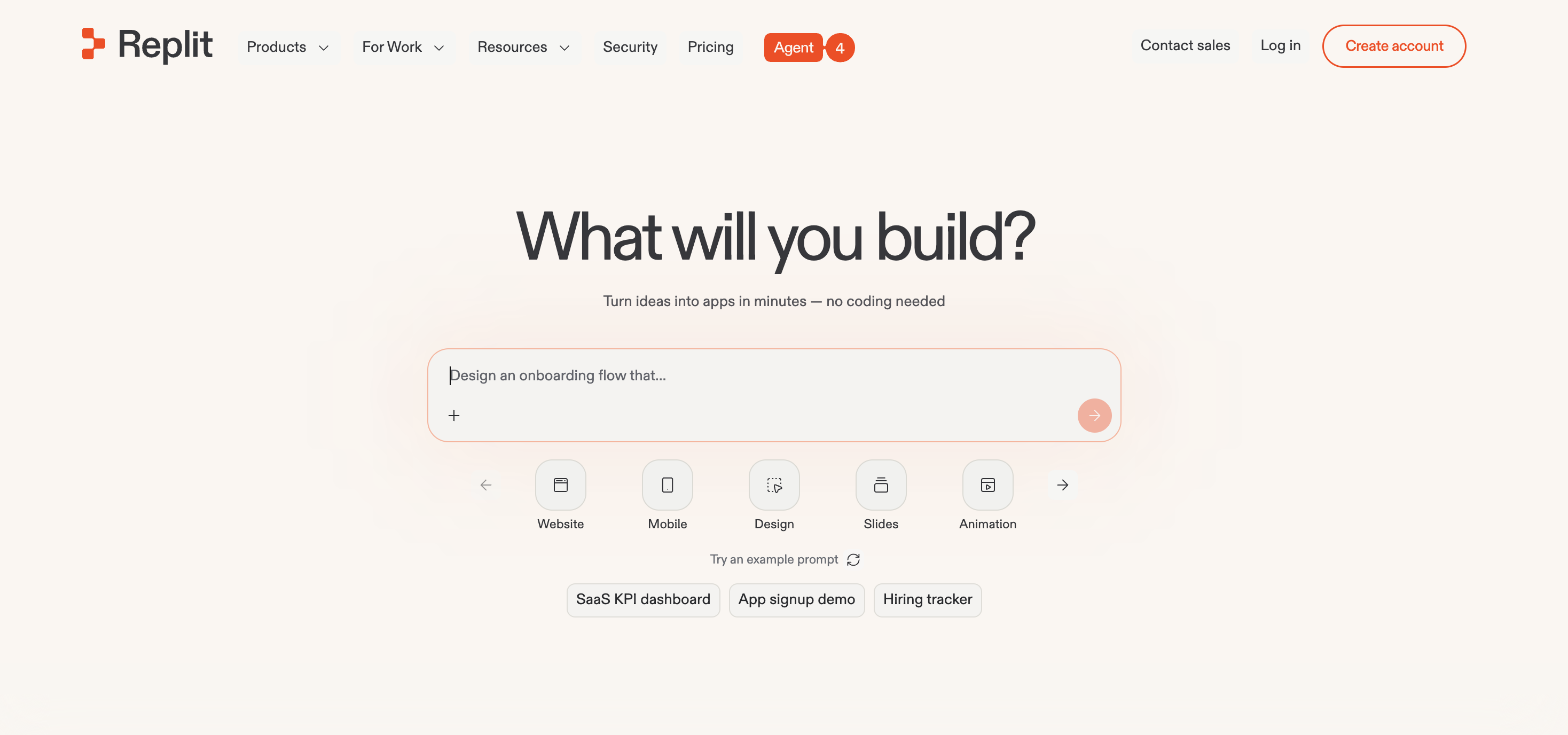 Replit Agent IDE with AI code generation